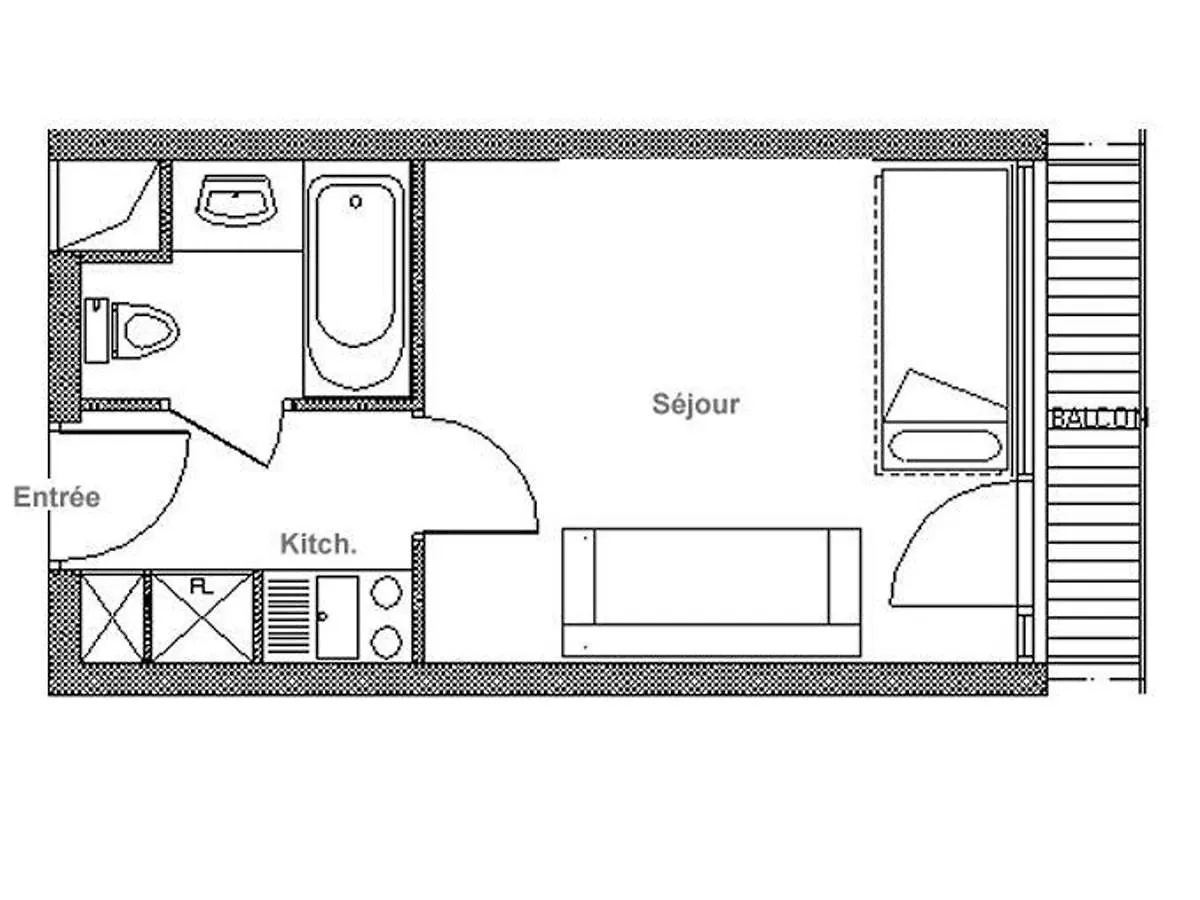 Apartment Studio Agreable Ski Au Pieds Balcon - Fr-1-344-997 Saint-Martin-de-Belleville